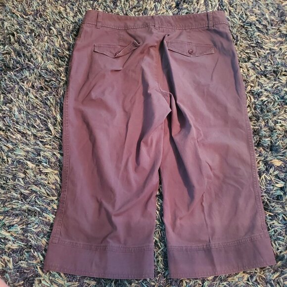 Vintage Dockers Grey Cropped Pants Grunge Punk Goth Grandpacore - Picture 4 of 6